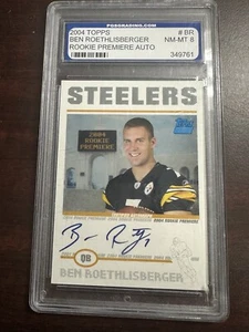2004 Topps Ben Roethlisberger Rookie Premiere Auto! Rare RC! Pittsburgh PGS 8 - Picture 1 of 2