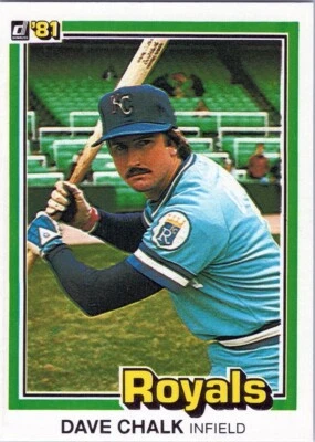 1981 Donruss #101 Dave Chalk Kansas City Royals - Image 1 of 2