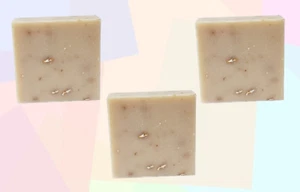 Jabón en barra natural hecho a mano de avena, leche y miel - Juego de 3 | Hidratante - Imagen 1 de 2