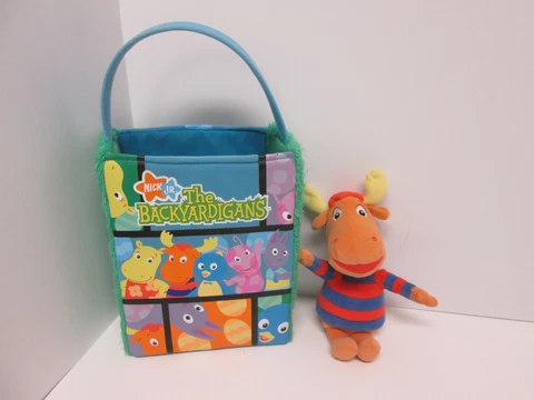 Nickelodeon Backyardigans Easter Basket 2006 w Ty Tyrone Plush 2011 Cover