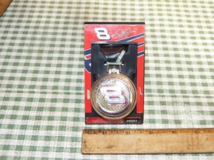 Vintage NASCAR "DALE EARNHARDT JR" # 8 Car Pocket Watch NIP - Picture 1 of 4