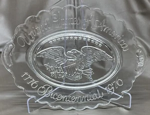 Vintage Avon Vereinigte Staaten von Amerika Zweihundertjährige Glasplatte 7” x 9” - Bild 1 von 6