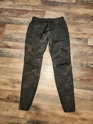 Pantalones de mezclilla Rag & Bone para mujer verdes camuflados con cordón cremallera talla S Foto 1 de 4