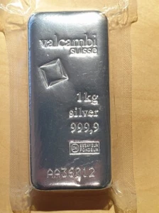 Silberbarren 1kg Valcambi suisse #2 - Bild 1 von 2