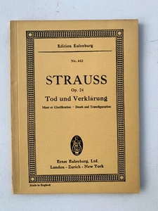 Noten . R. Strauss. Opus 24. Tod und Verklärung. Taschenpartitur. - Bild 1 von 1