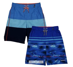 Youth 2-Pack Sz XL 18/20 Gerry Swim Shorts Trunks, Blue NWT - Picture 1 of 6