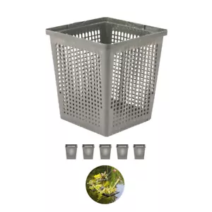 Pflanzkorb Teich Aquarium 5x 11 x 11 cm Anzuchttöpfe eckig für Wasserpflanzen - Bild 1 von 7