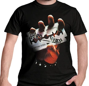 Official Judas Priest T Shirt British Steel Album Cover Black New  S M L XL XXL - Picture 1 of 6