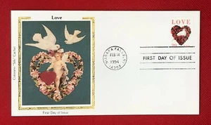 ZAYIX - 1992 US Colorano FDC # 2814 - Love - Roses - Flowers - Birds - Dove - Picture 1 of 1