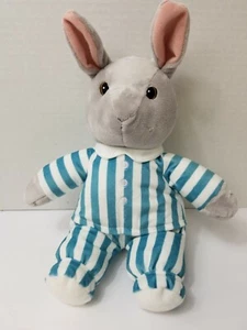 KOHL'S CARES FOR KIDS - Good Night Moon Blue Striped Plush Bunny Rabbit - EUC - Picture 1 of 7