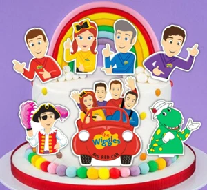 Wiggles Cake Topper Big Red Car Icing Edible Image Cut Outs Decorations #291 - Picture 1 of 2