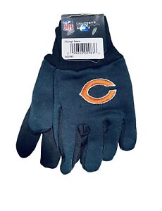 NFL Chicago Bears Logo Kid’s Sport Utility Outdoor Gloves Blue w/ Black Palm