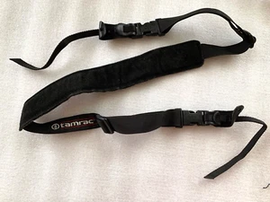 Tamrac Vintage Black Padded Neoprene Camera Neck Strap - Picture 1 of 4