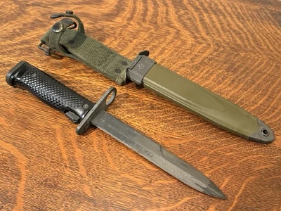 Cuchillo de Lucha Bayoneta Genuino Vietnam M6 MILPAR COL con Vaina USM8A1 Foto 1 de 4