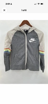 Nike Sportswear Heritage Girl's Zip Hoodie Jacket Large Hooded Loose Fit T78 - Image 1 of 4