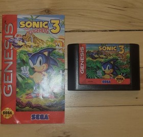 Sonic the Hedgehog 3 Sega Genesis Cartridge And Manual Only Tested
