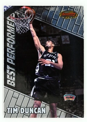 Bowman's Best #92 1999-00 Tim Duncan San Antonio Spurs Foto 1 de 2