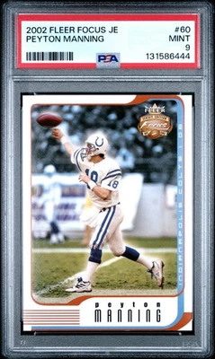 2002 Fleer Focus (Je) #60 Peyton Manning PSA 9 - Image 1 of 2