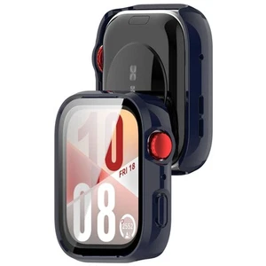 Futerał ochronny ze szkłem do Huawei Watch Fit 4 Bizon Case Cover Etui Etui Niebieskie - Zdjęcie 1 z 8