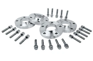 4 PC BMW Staggered Set of Spacers (2) 12mm & (2) 15mm Hub Centric Spacers - Picture 1 of 6