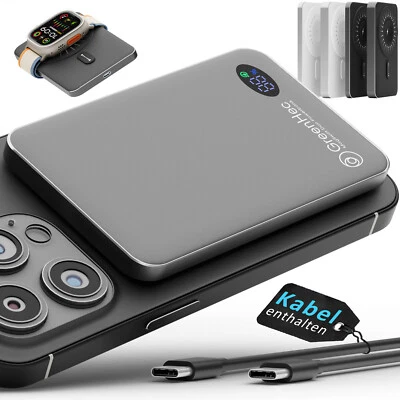 MagSafe Powerbank iPhone 17 16 15 14 13 12 Induktives Magnetisches Battery Akku - Bild 1 von 4