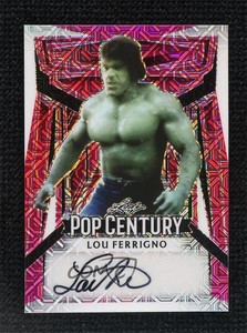 2023 Leaf Metal Pop Century Pink Mojo 7/7 Lou Ferrigno #BA-LF1 Auto qf8