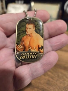 Official WWE Topps Dog Tag Necklace 2007 -Randy Orton The Legend Killer 19 of 24 - Picture 1 of 2