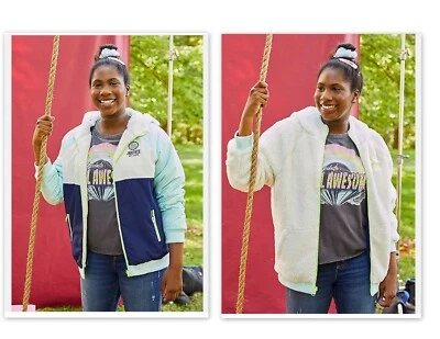 Nuevo Justice Color Block Reversible Sherpa Chaqueta 16/18 N18 Foto 1 de 4