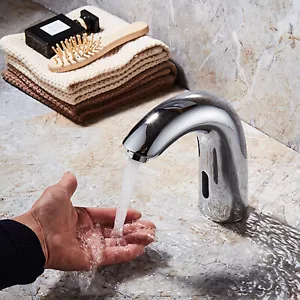 Grifo de fregadero sensor infrarrojo grifo grifo de lavabo automático grifo de agua baño - Imagen 1 de 9