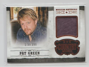 2014 Panini Country Music Material Trading Card Pat Green 178/399 - Picture 1 of 1