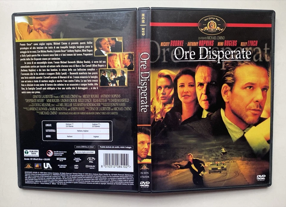 ORE DISPERATE -  DVD FUORI CATALOGO CON MICKEY ROURKE - Immagine 1 di 1
