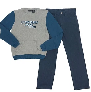 Calvin Klein 2-Piece Set Sweater & Pants Little Boys Kids Sz 6 - Picture 1 of 4