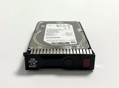 861750-B21 HPE 6TB SATA 7.2K 6G LFF (3.5in) SC 512E MV Hard Drive - Image 1 of 4