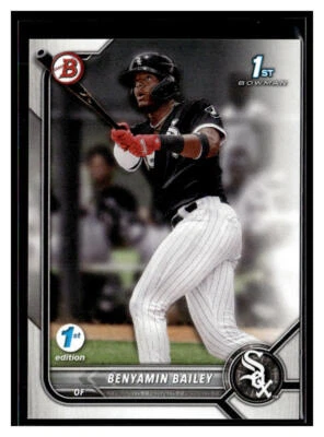 2022 Bowman 1st Edition #BPPF-8 Benyamin Bailey Prospects Chicago White Sox - Image 1 of 2