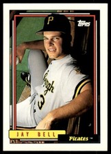 1992 Topps Jay Bell Baseball Card Pittsburgh Pirates #779