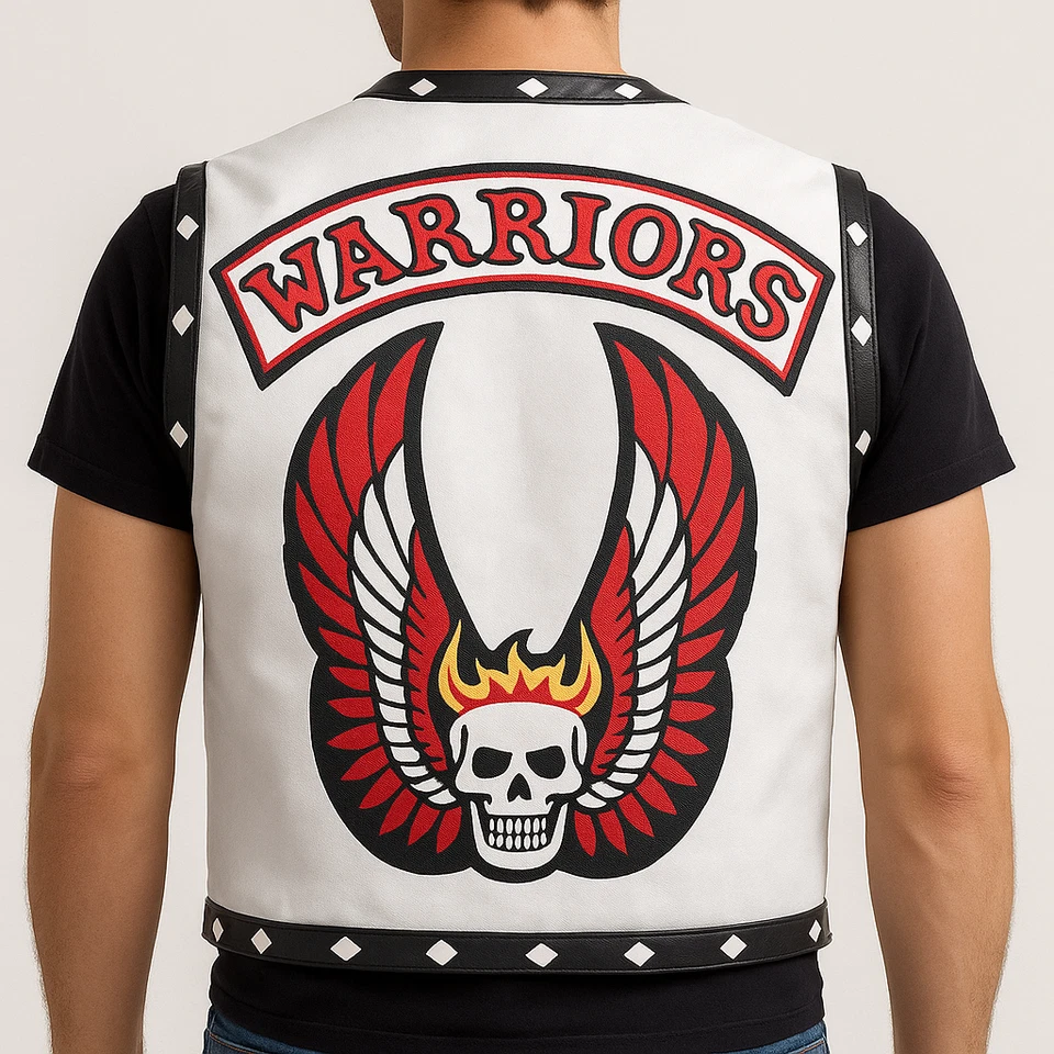 Colección de chalecos de cuero hechos a mano The Warriors para hombre y mujer Foto 1 de 1
