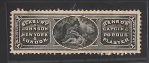 RS216d Seabury & Johnson Proprietary Medicine Revenue 1c Black WMK 191R Full Gum - Picture 1 of 3