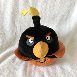 Angry Birds Space Bomb 9" Black & Orange Plush Good Stuff Toys - Picture 1 of 4