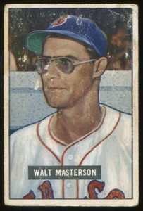 1951 Bowman #307 Walt Masterson Boston Red Sox Hi# - Bild 1 von 2