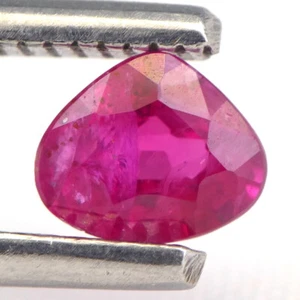 Shola Genuine 0.63 Ct Natural Untreated Red Ruby from Mozambique, Ruby - Picture 1 of 2