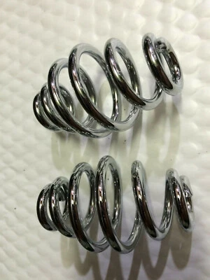 Muelles de asiento solo cromado de 3" picadora Harley Custom Bobber Foto 1 de 2