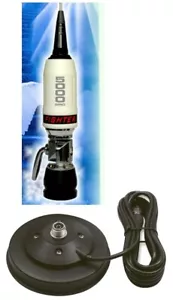 CB ANTENNA SIRIO PERFORMER WHITE ANGELS FIGHTER P 5000 + MAG MOUNT 145mm SO239 - Picture 1 of 3
