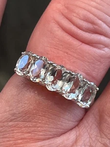 Anillo Morganita Oro Blanco 9ct Sello 1.65ct - Imagen 1 de 20