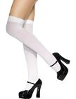 Hold Up Stockings Over The Knee White Fancy Dress Hosiery School Girl Socks