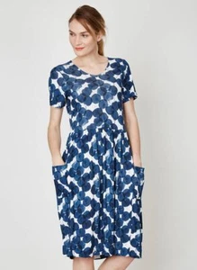 Thought Bambú Vestido Azul Lunares Pelotas Federika Bolsillo WSD2983 - Imagen 1 de 4