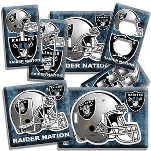 EQUIPO DE FÚTBOL OAKLAND RAIDERS SALIDA DE LUZ PLACA DE PARED HOMBRE CUEVA DECORACIÓN DEPORTIVA - Imagen 1 de 30