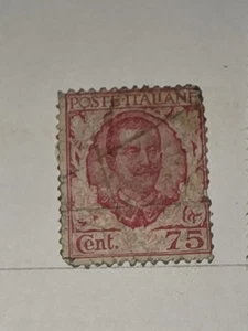 Jahrgang Italien 75 Cent Briefmarke gebraucht - #F720 - Bild 1 von 1