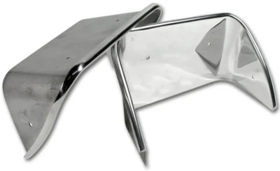 Chevrolet Corvette 1970-1973 juego de pares de biseles de escape cromados C3 nuevo Foto 1 de 3