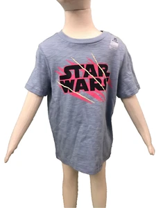 NWT Boys' GAP Star Was Blue S/S Darth Vader Graphic T-Shirt Sz XS (4-5) - Picture 1 of 9