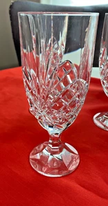 Godinger Dublin Shannon Crystal Footed Ice Tea/ Water Goblets Stemware 15 Avail - Picture 1 of 7